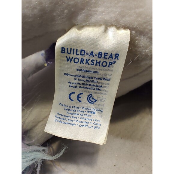 Build A Bear White Unicorn With Dress Friends Enchanted Plush BAB Rainbow Hair - Picture 4 of 16